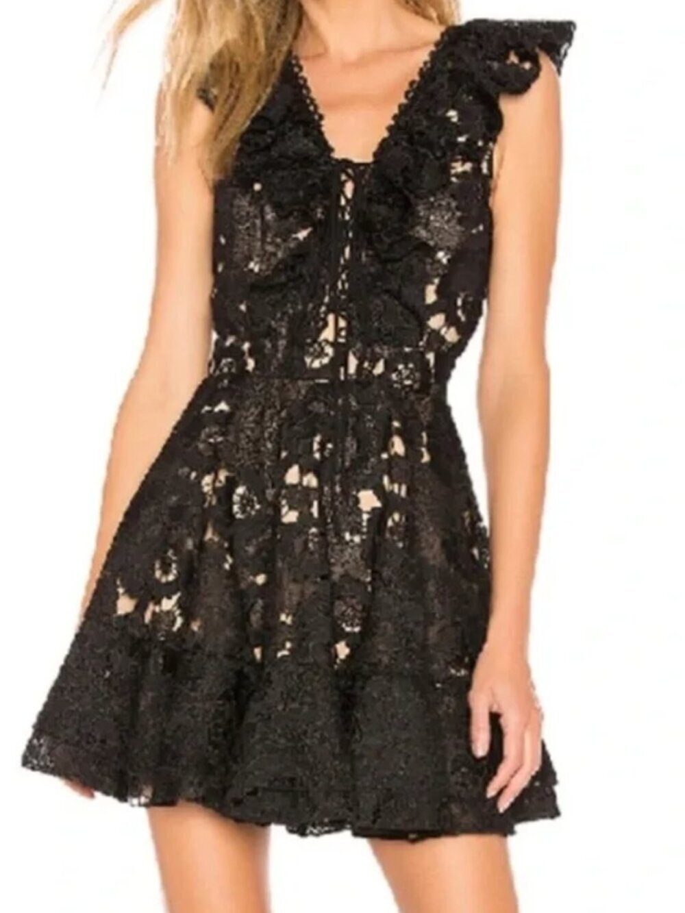 Michael Costello X Revolve Kandie dress in Black NWT  XXS